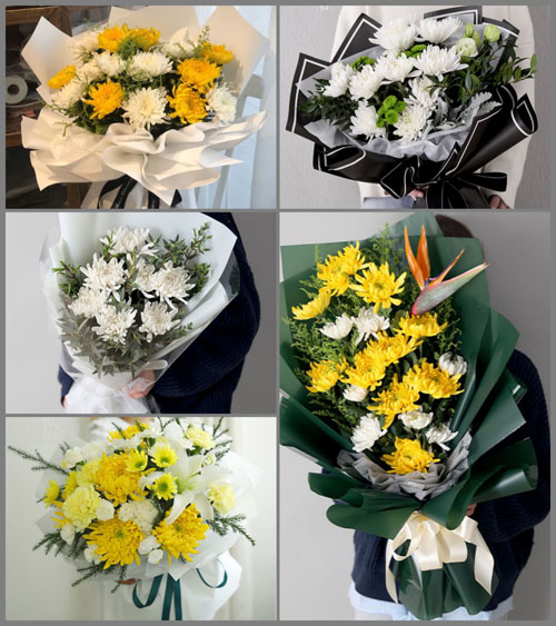 广东梅州市平远县热柘镇韩坑村白事花束代送